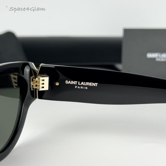 BRAND NEW Saint Laurent SLM94 001 Black Grey Cat Eye Women Sunglasses main image 11